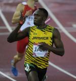 © Andrew O'Brien Usain Bolt wins the 100m © Andrew O'Brien