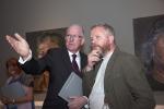 Copyright Â© Kevin Cooper Photoline NUJ: Mr Charlie Flanagan T.D., with artist Charlie Flanagan © Kevin Cooper