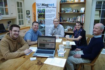 Members of Port Talbot Magnet board; &copy;  Ingrid Bousquet