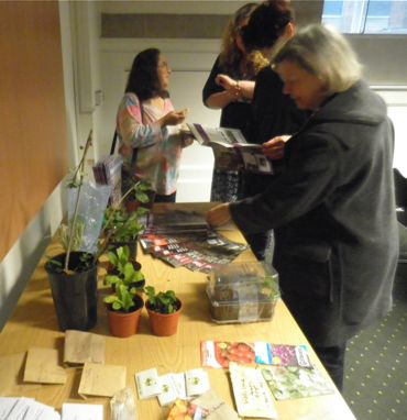 London Freelance Branch's seed swap table; photo © Matt Salusbury