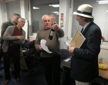 Humphrey Evans honoured at LFB Xmas party© Matt Salusbury
