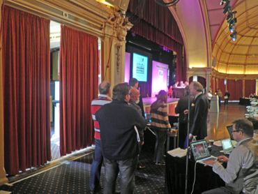 Delegates queue to speak at NUJ Delegate Meeting; Matt Salusbury