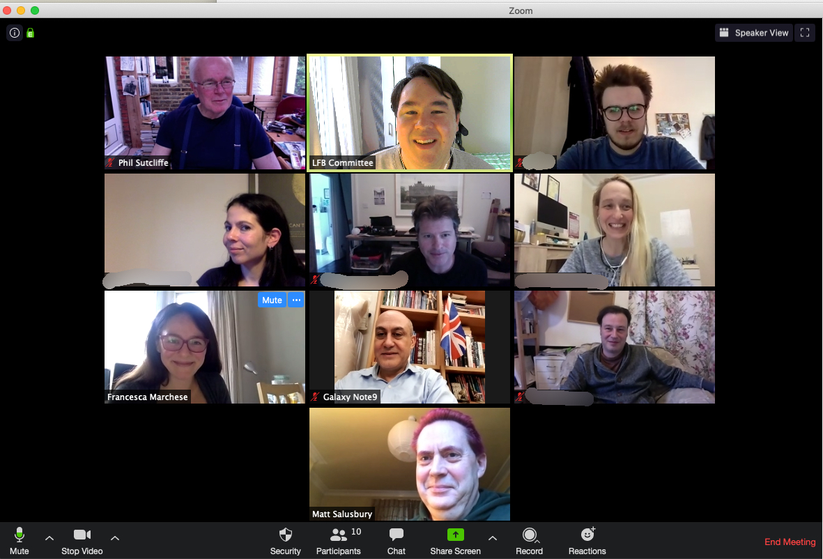 New members meet online