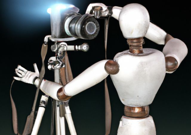 A robot photographer - itself a robo-photo