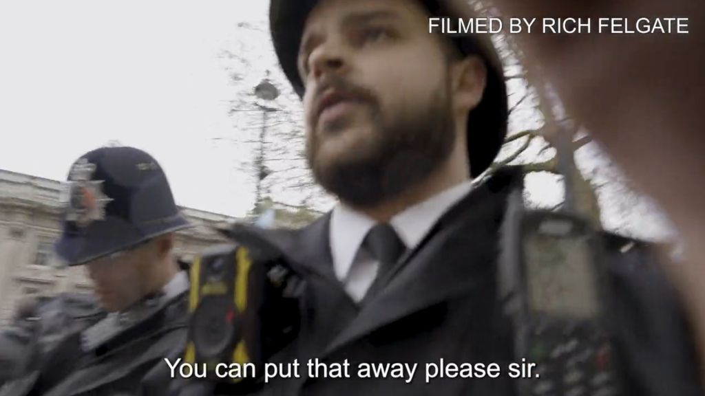 More from the scene of Rich Felgate's arrest on 6 May 2023