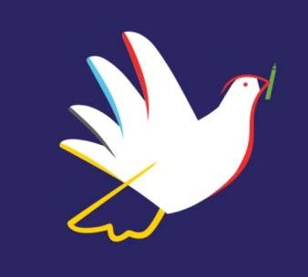 The UNESCO press freedom dove logo