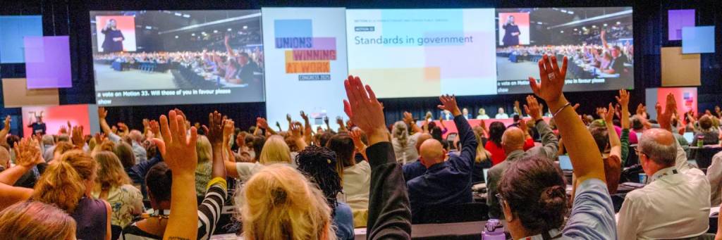 show of hands at a previous Trades Union Congress