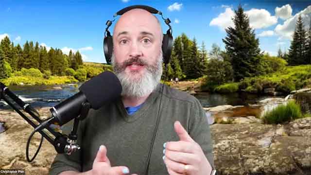 Christopher Phin during the Zoom meeting