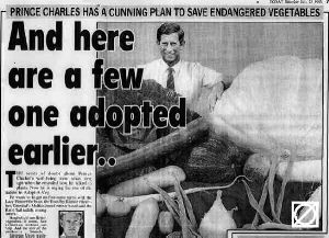 [A photo of Prince Charles with some vegetables]