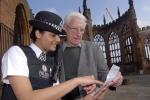Public Service: A Police officer is giving direction, Coventry Cathedral © Timm Sonnenschein