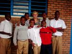 Jeanette Smith with pupils of Sonrise School, Rwanda &copy; Jeanette Pauline Smith