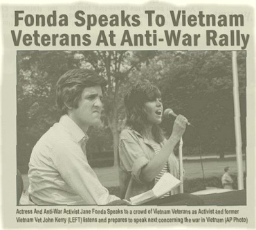 Jane Fonda *not* speaking on the same platform as John Kerry
