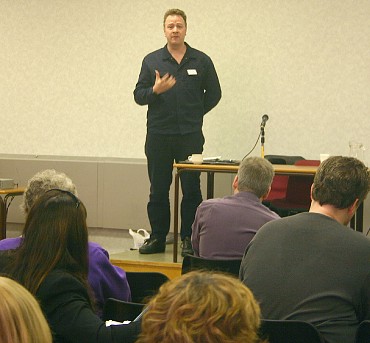 Tim Dawson opens the conference; © Adam Christie