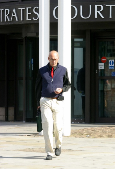 Alan Lodge ouside the court - photo © Pete Jenkins