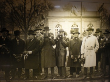 Old-style press photographers
