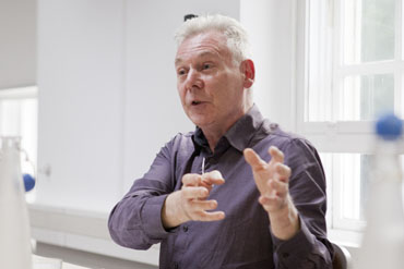 John Toner explains: photo © Hazel Dunlop