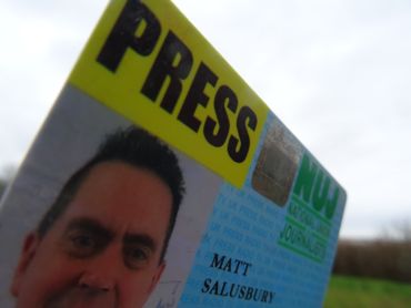 A Press Card; Matt Salusbury