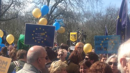 Pro-EU rally in London, March 2017