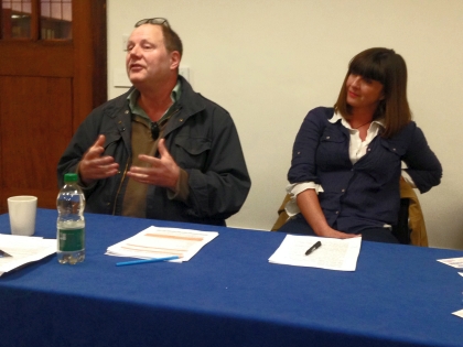 Vaughan Smith and Sue Turton