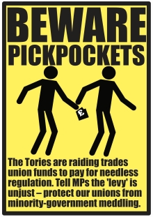 Beware pickpockets: poster