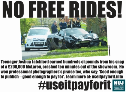 Campaign graphic: No free rides!
