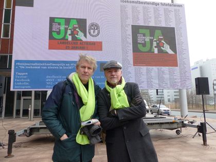 ;NUJ Netherlands Branch Chair Tony Sheldon and Secretary Jens Anders Wejsmark Sorensen; Photo: Jens Anders Wejsmark Sorensen