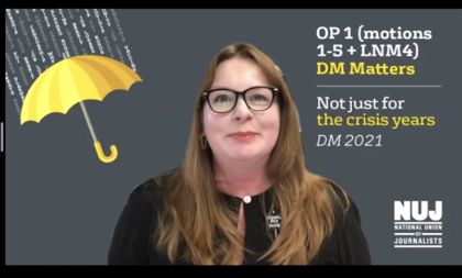 Michelle Stanistreet at DM