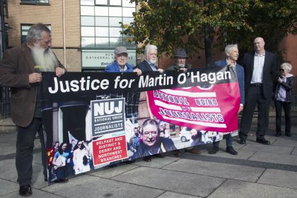 Vigil for Martin O'Hagan, 28 September 2021