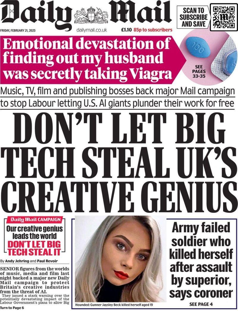 Don’t let big tech steal UK’s creative genius