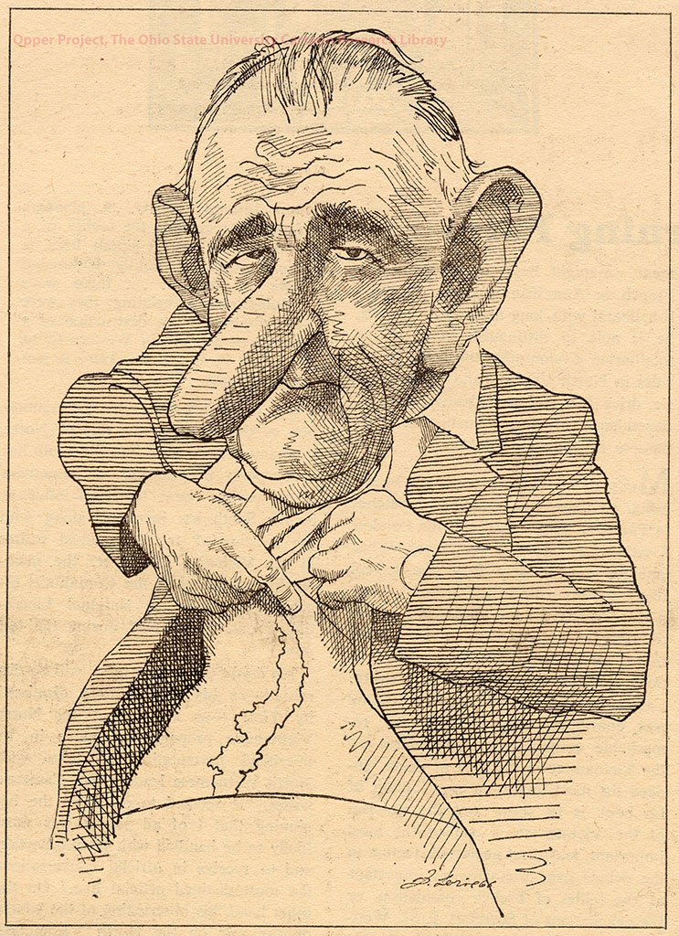 David Levene cartoon: Lyndon B Johnson excising Vietnam - where the US was embroiled in war - from his own stomach