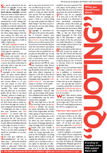[Things you should know about copyright and quoting]